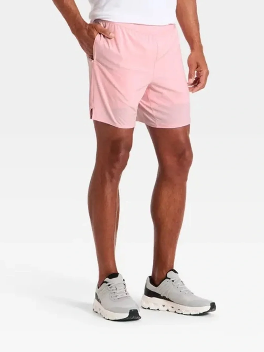 All In Motion Men's Unlined Run Shorts, 7